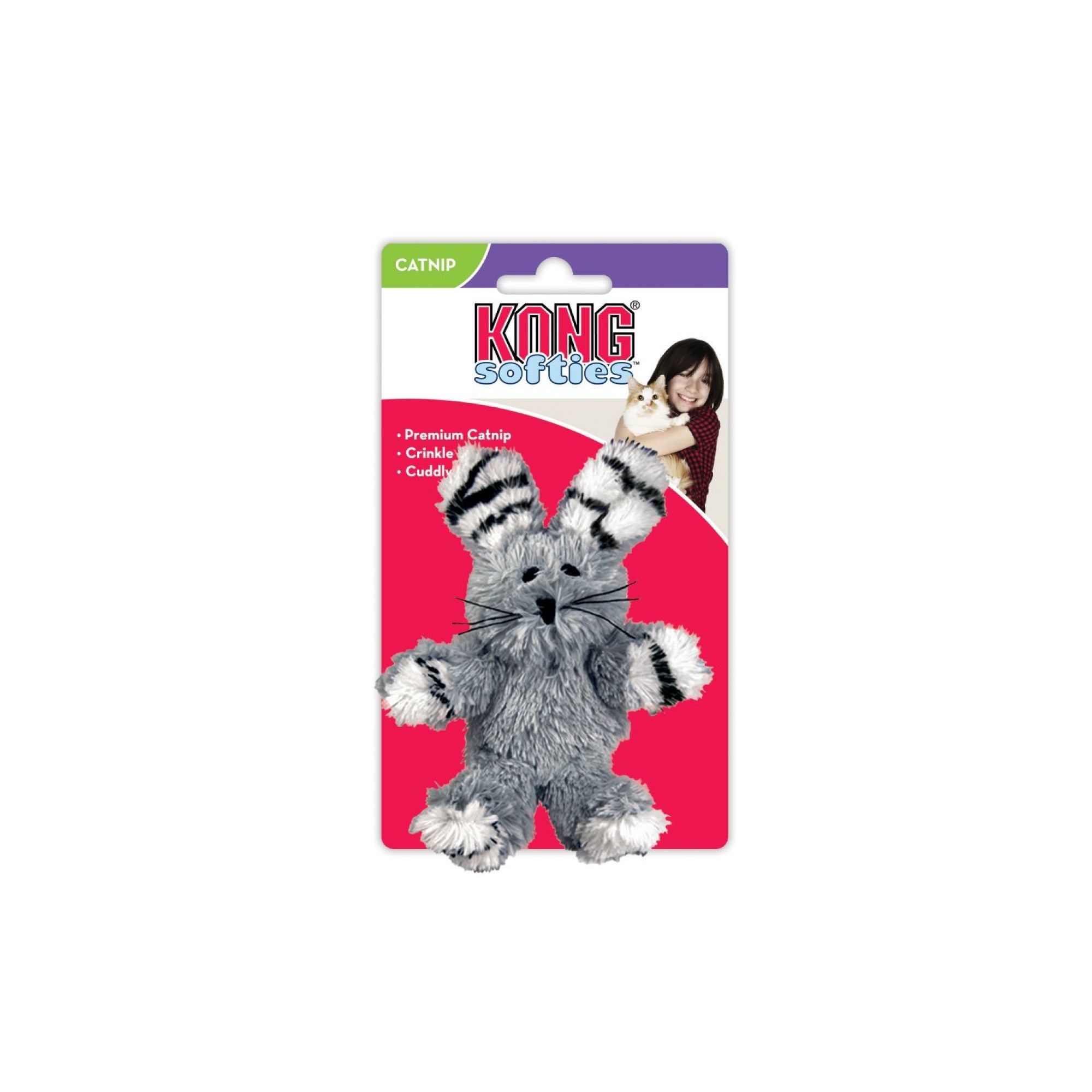 KONG Softies Fuzzy Bunny Assorted Fuzzy Bunny Assorted