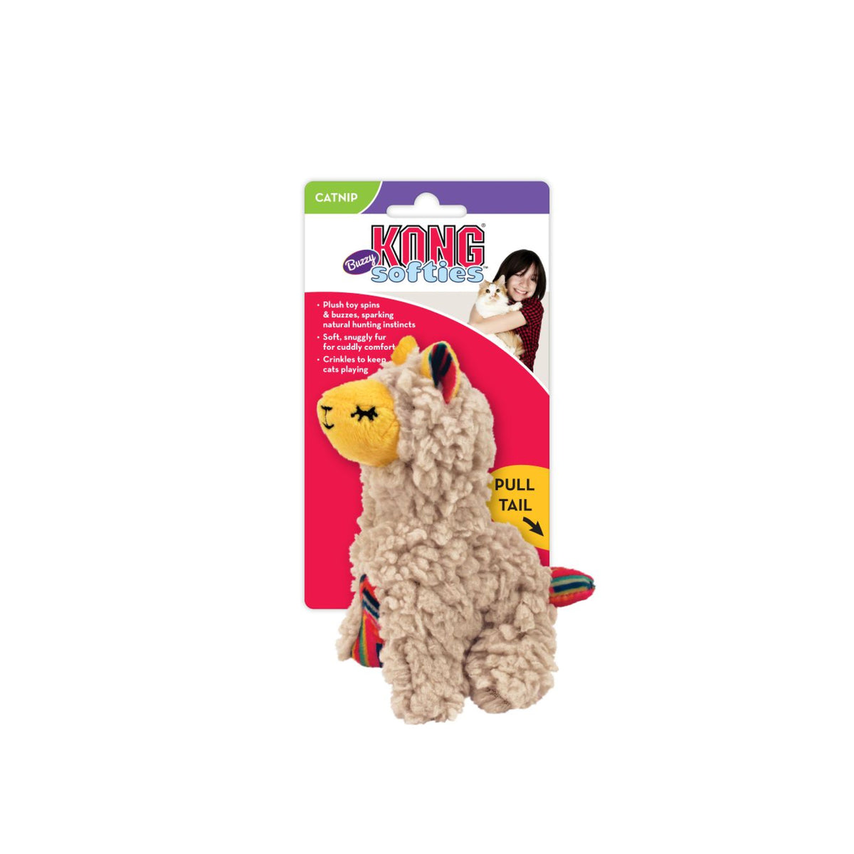KONG Softies Buzzy Llama Buzzy Llama