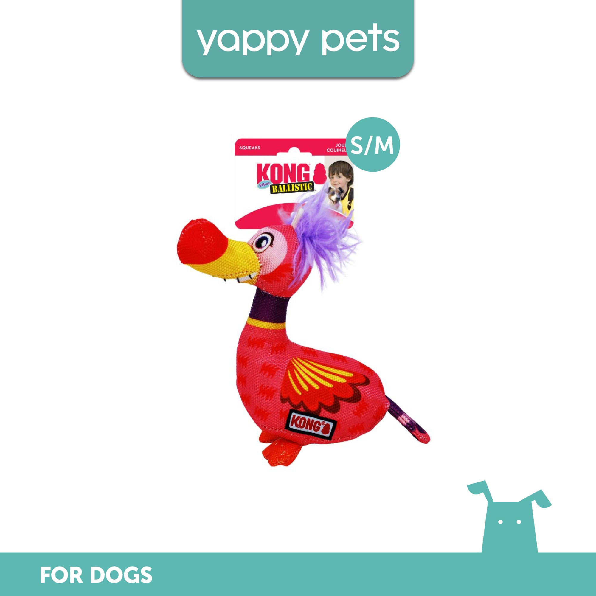 KONG Ballistic Vibez Birds Assorted