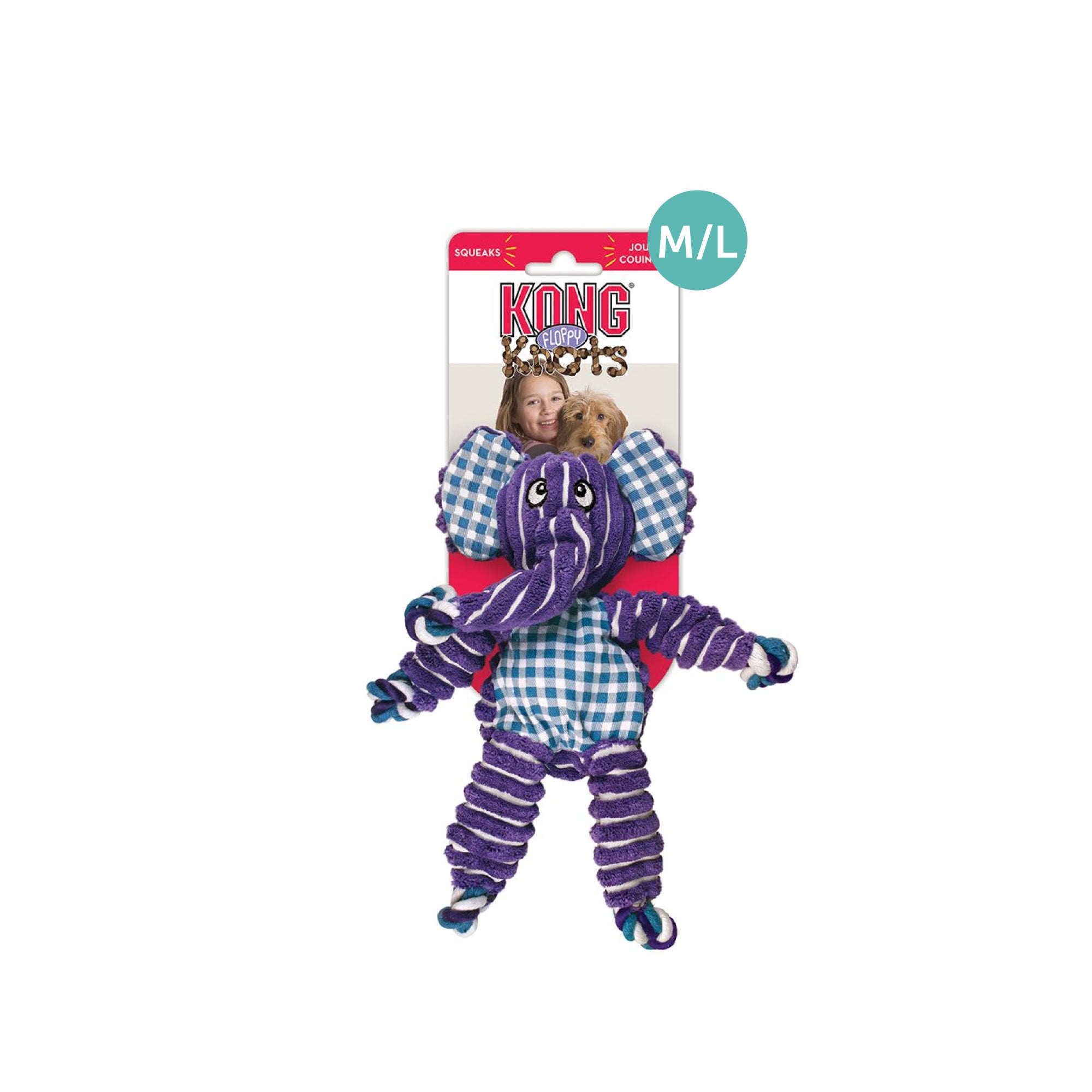 KONG Floppy Knots Elephant