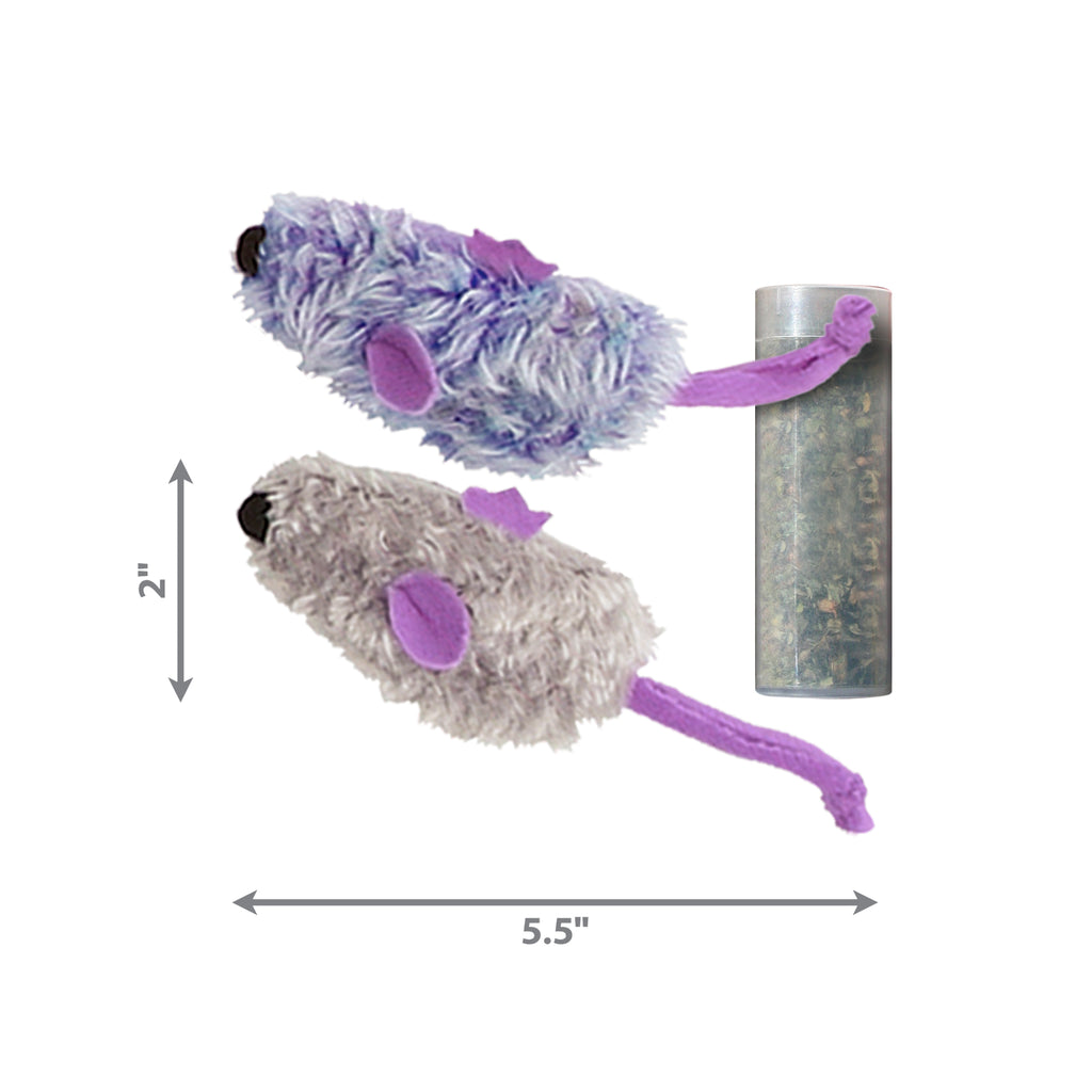 KONG Refillables Mouse Purple/Frosty Grey