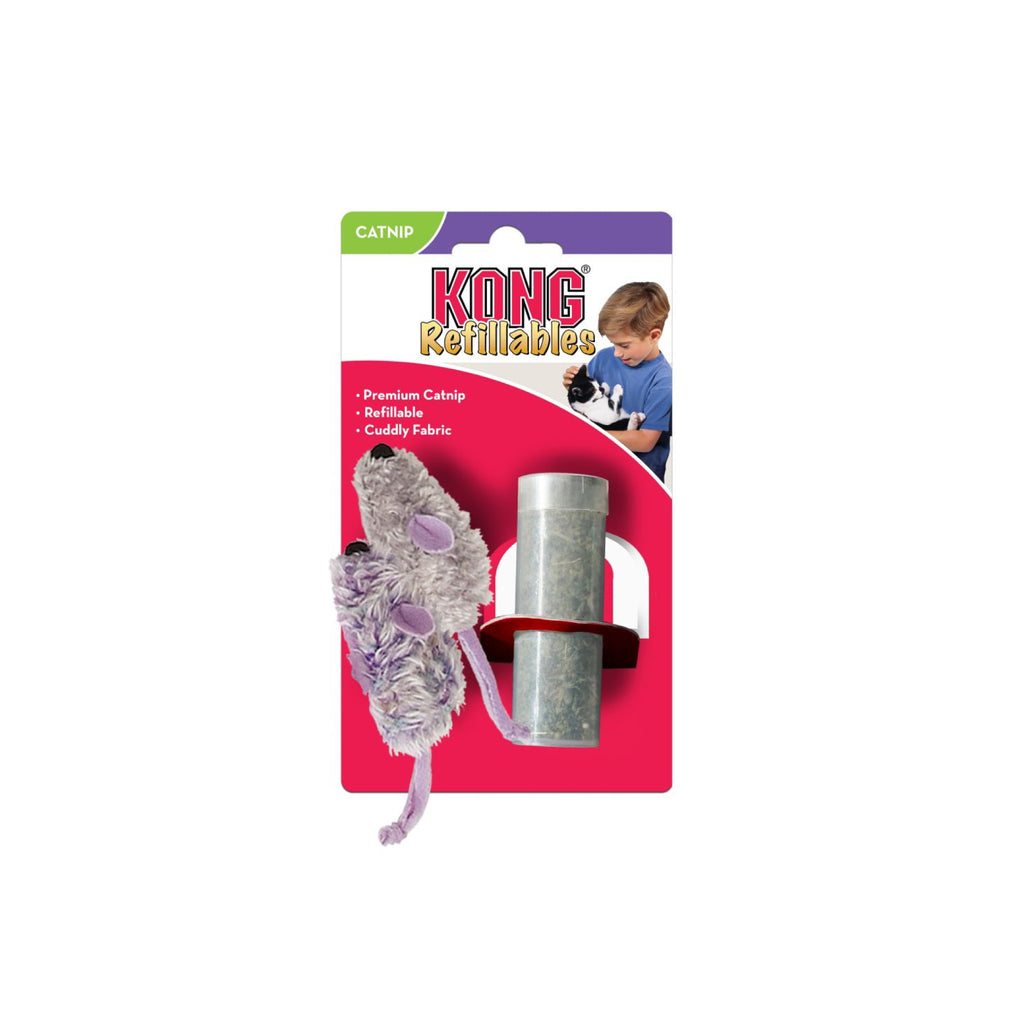 KONG Refillables Mouse Purple/Frosty Grey