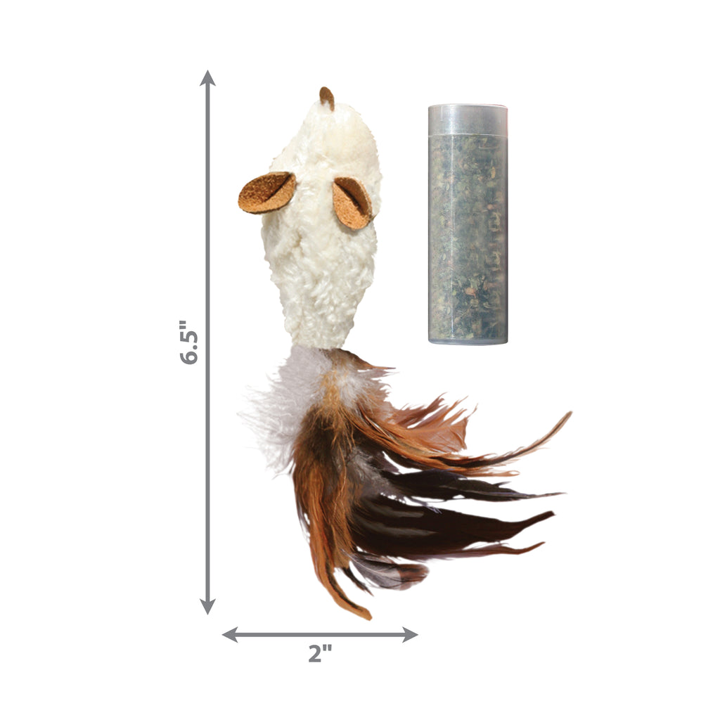 KONG Refillables Feather Mouse