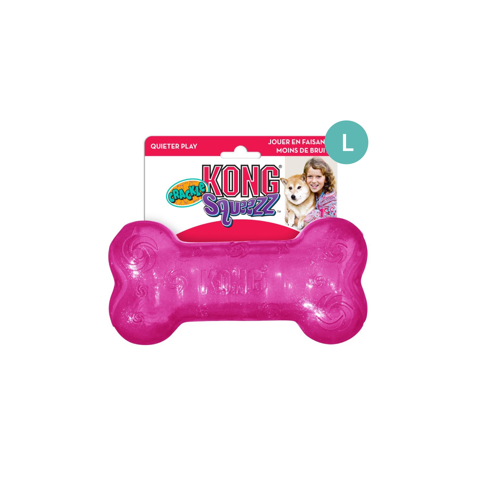 KONG Squeezz Crackle Bone Assorted
