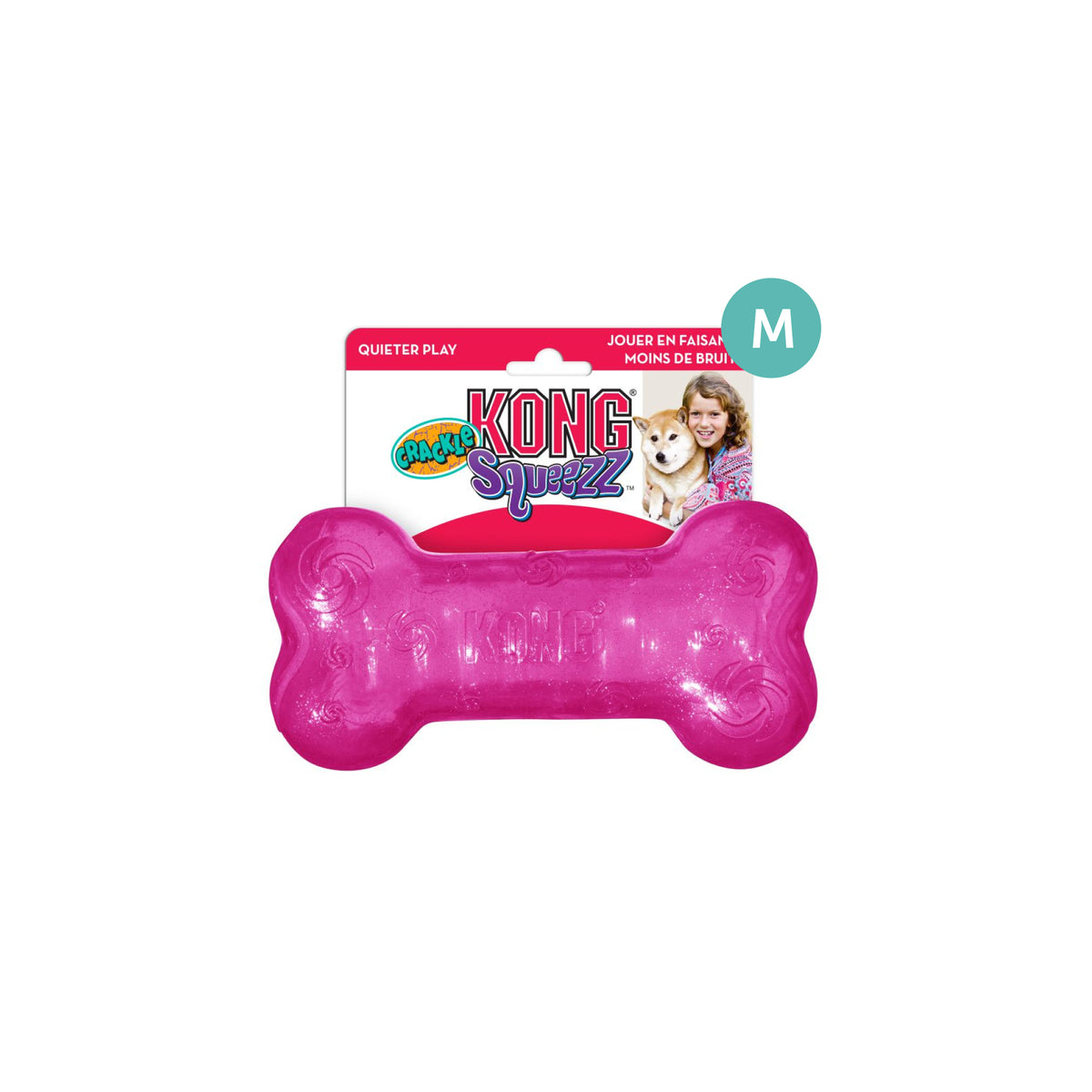 KONG Squeezz Crackle Bone Assorted