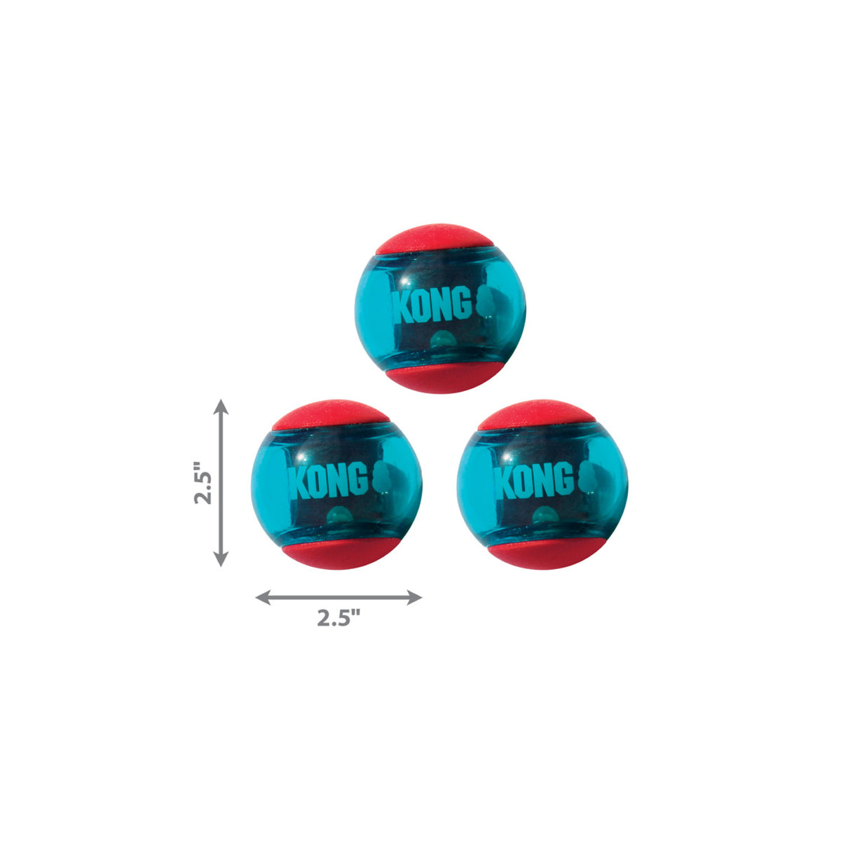 KONG Squeezz Action Ball Red