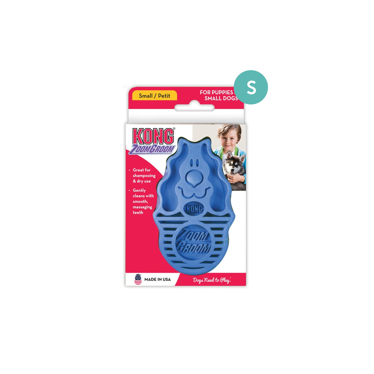KONG ZoomGroom Boysenberry