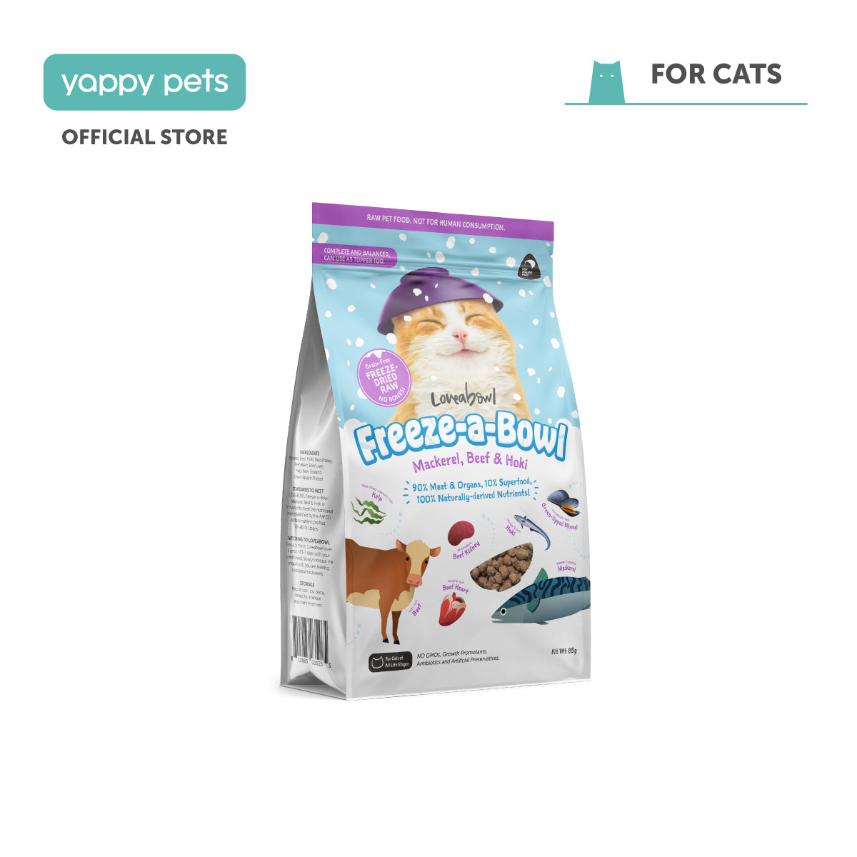 Loveabowl Freeze-a-Bowl Freeze Dried Cat Food
