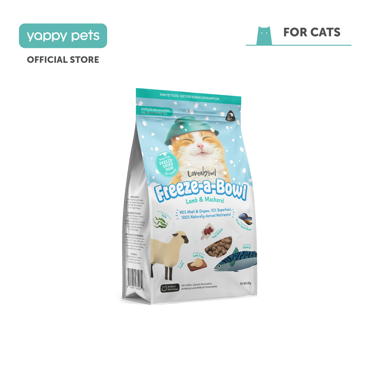 Loveabowl Freeze-a-Bowl Freeze Dried Cat Food