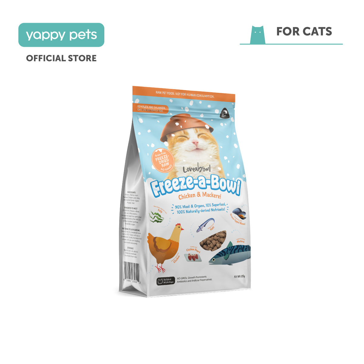 Loveabowl Freeze-a-Bowl Freeze Dried Cat Food