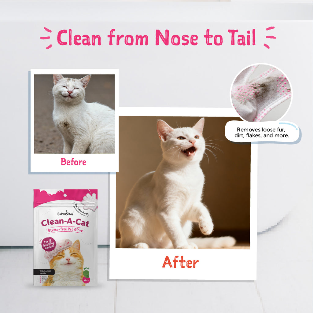 Loveabowl Clean-A-Cat Stress-free Pet Glove 10pcs