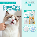 Loveabowl Clean-A-Tooth Cats Dental Cleaning Wipes