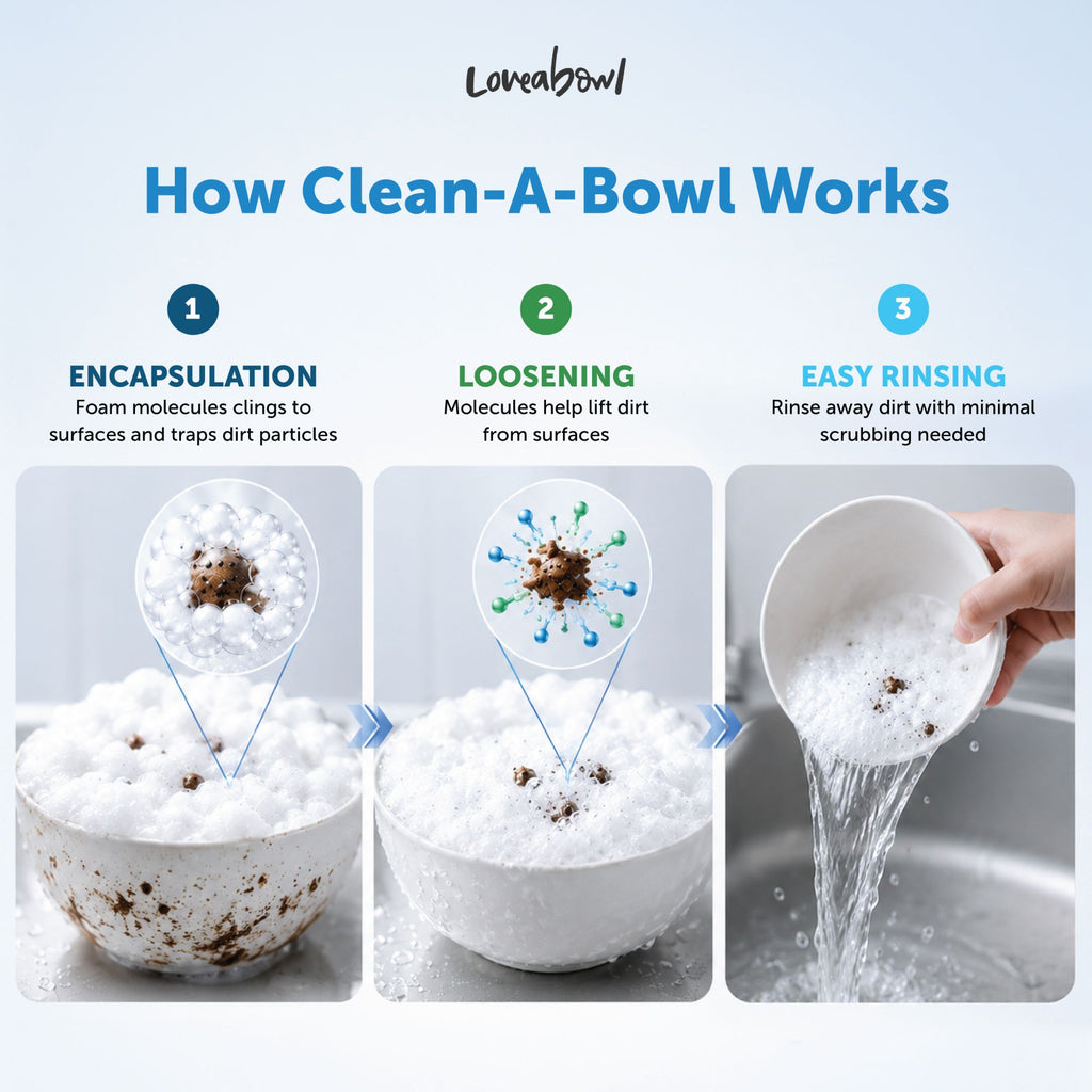Loveabowl Clean-A-Bowl Pet-Safe Multi-Purpose Foam Wash