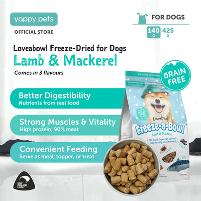 Loveabowl Freeze-a-Bowl Freeze Dried Dog Food 140g