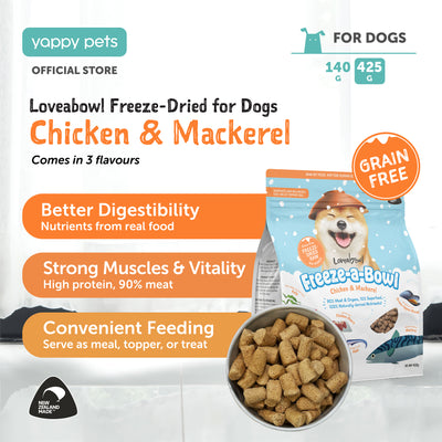 Loveabowl Freeze-a-Bowl Freeze Dried Dog Food 425g
