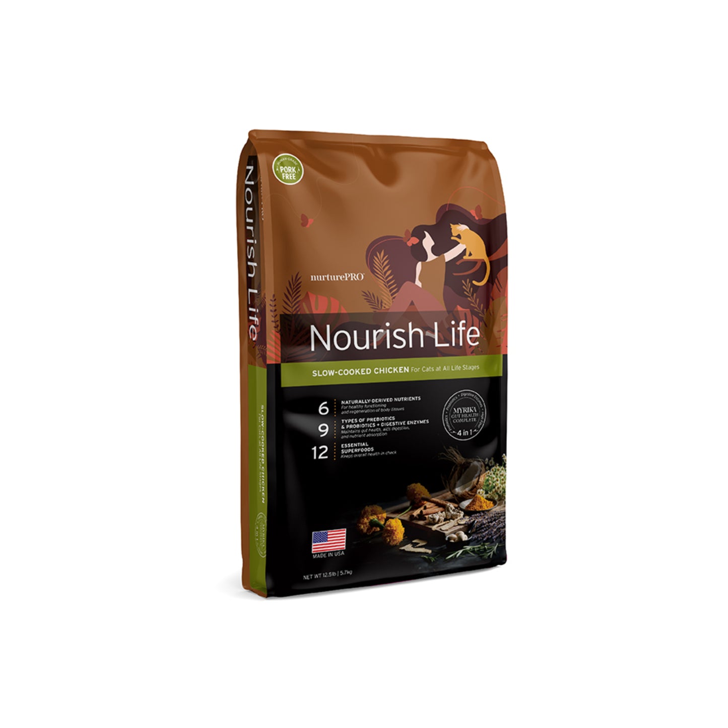 Nurture Pro Nourish Life Slow-cooked Dry Cat Food 5.7kg