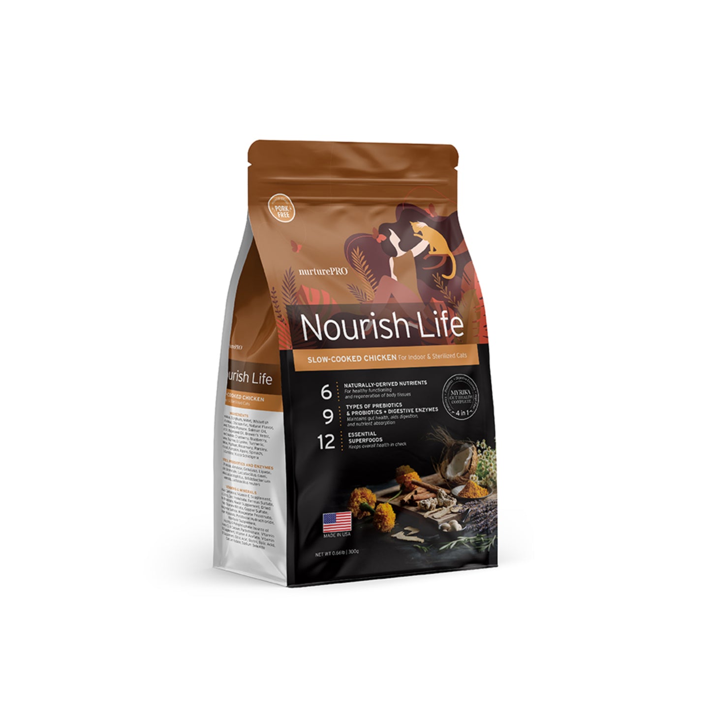 Nurture Pro Nourish Life Slow-cooked Dry Cat Food Trial Pack 300g