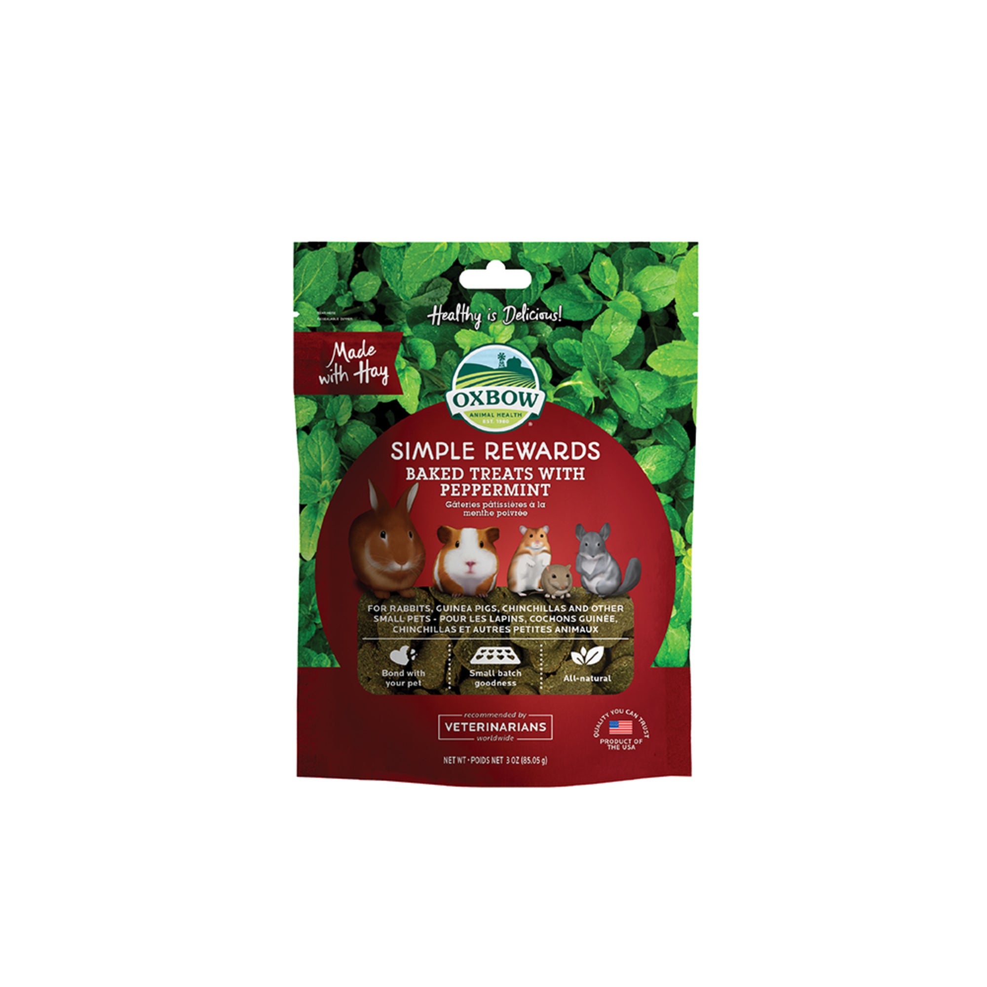 Oxbow Simple Rewards Baked Treats with Peppermint