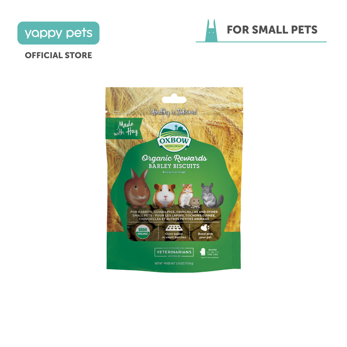 Oxbow Organic Rewards Barley Biscuits