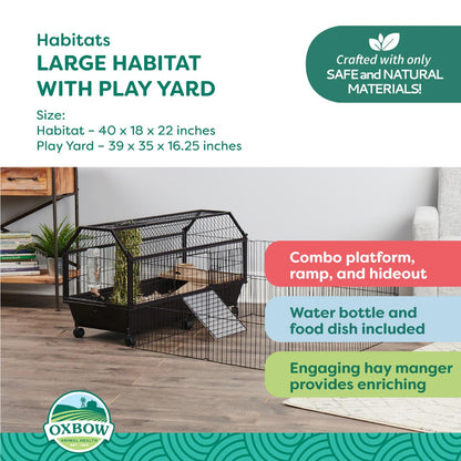 Oxbow Enriched Life Habitat with Play Yard