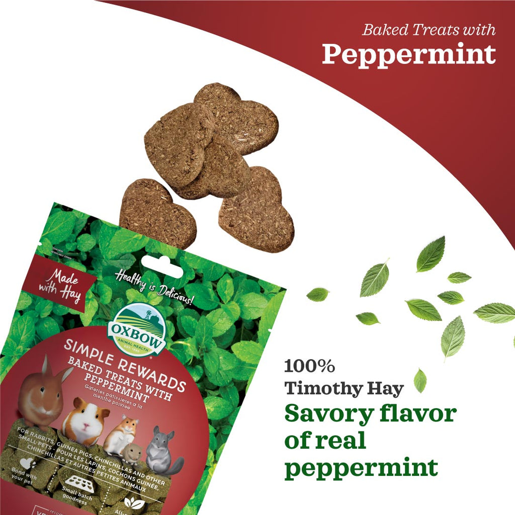 Oxbow Simple Rewards Baked Treats with Peppermint