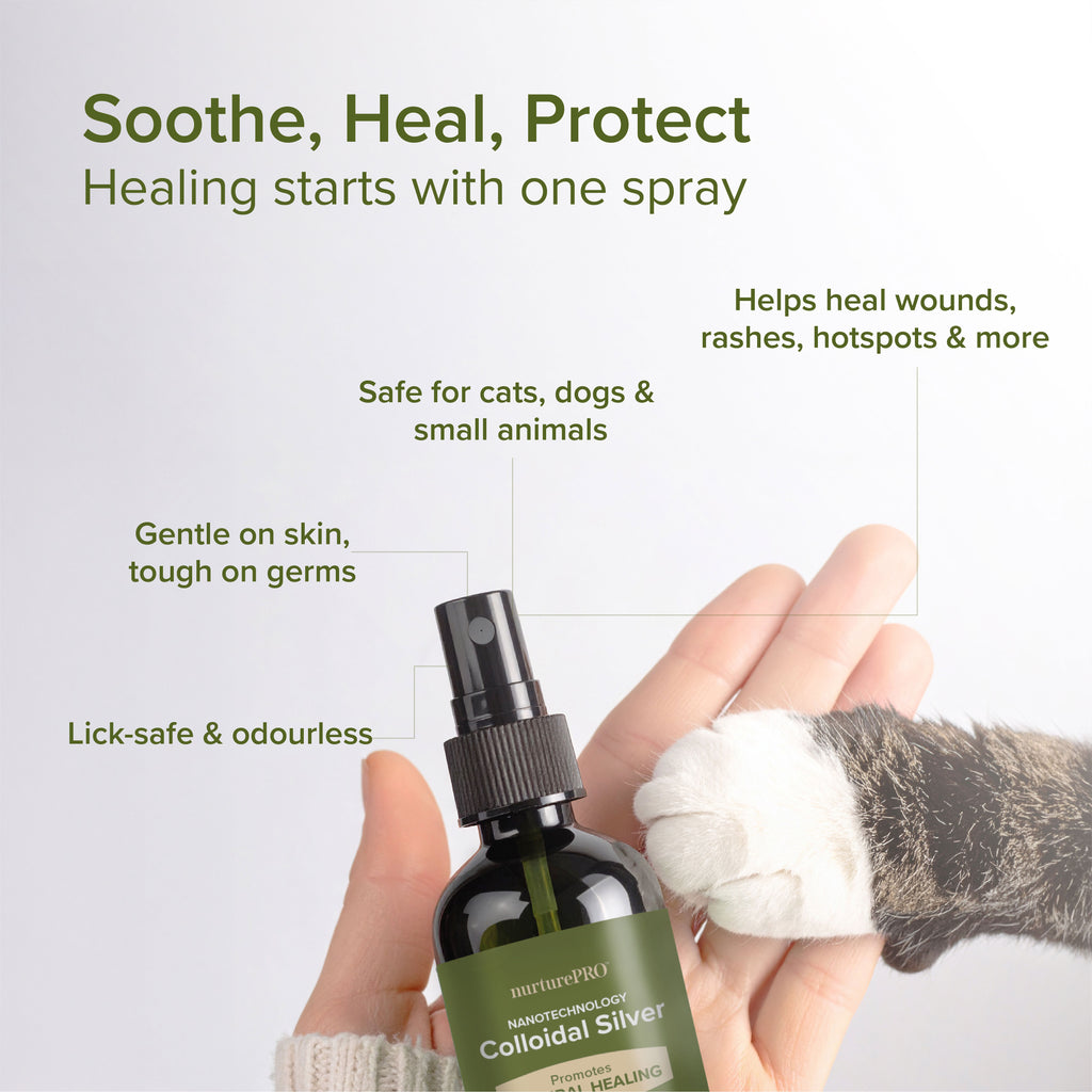 NurturePRO NANO Colloidal Silver Pet Treatments for Wounds