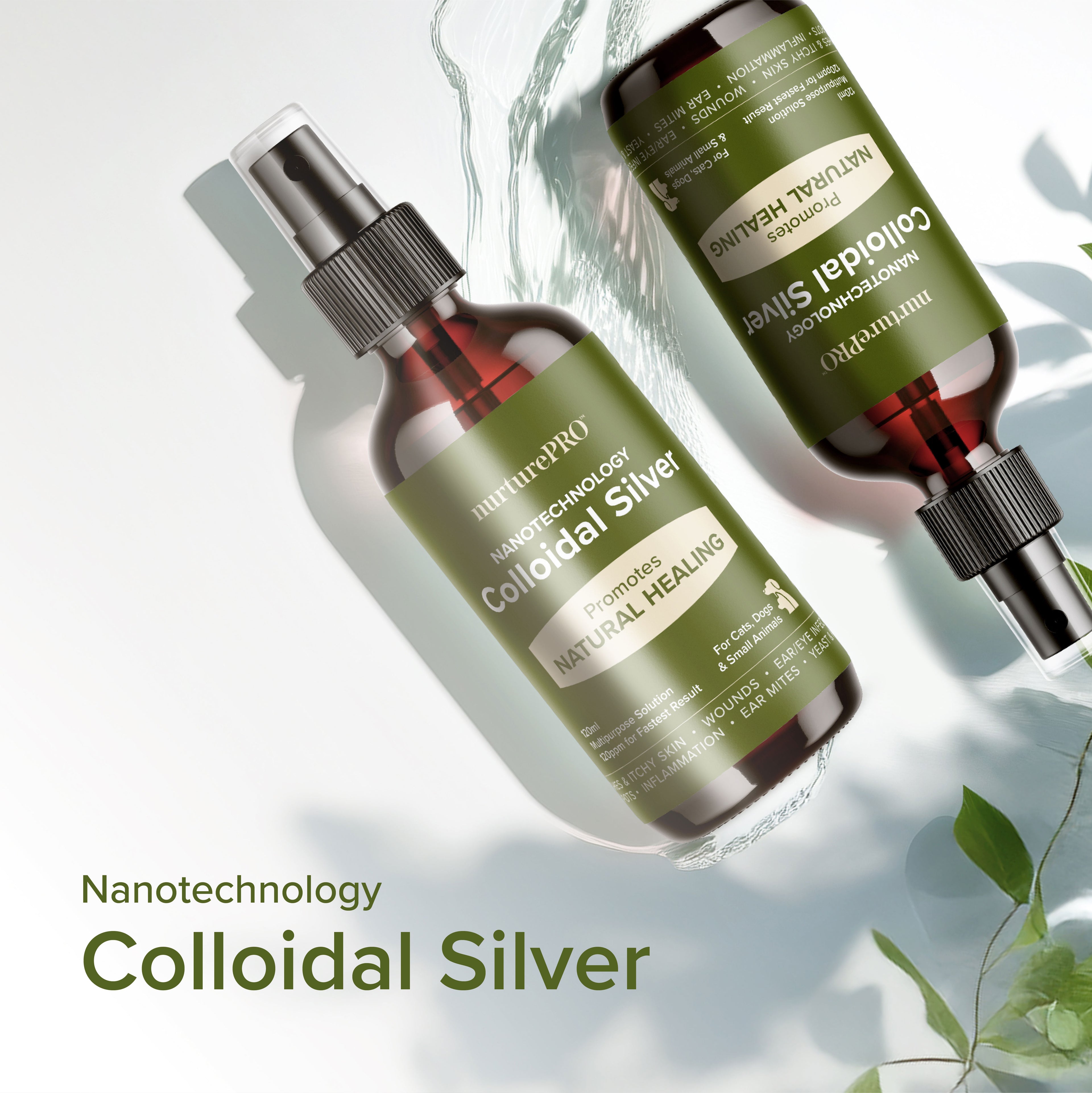 NurturePRO NANO Colloidal Silver Pet Treatments for Wounds