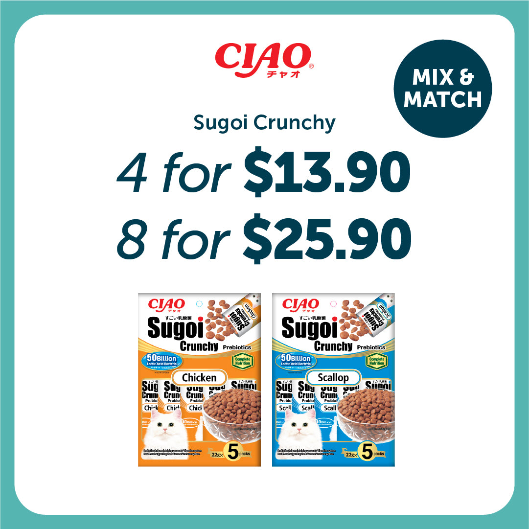 Ciao Sugoi Crunchy Cat Dry Food 22g x 5