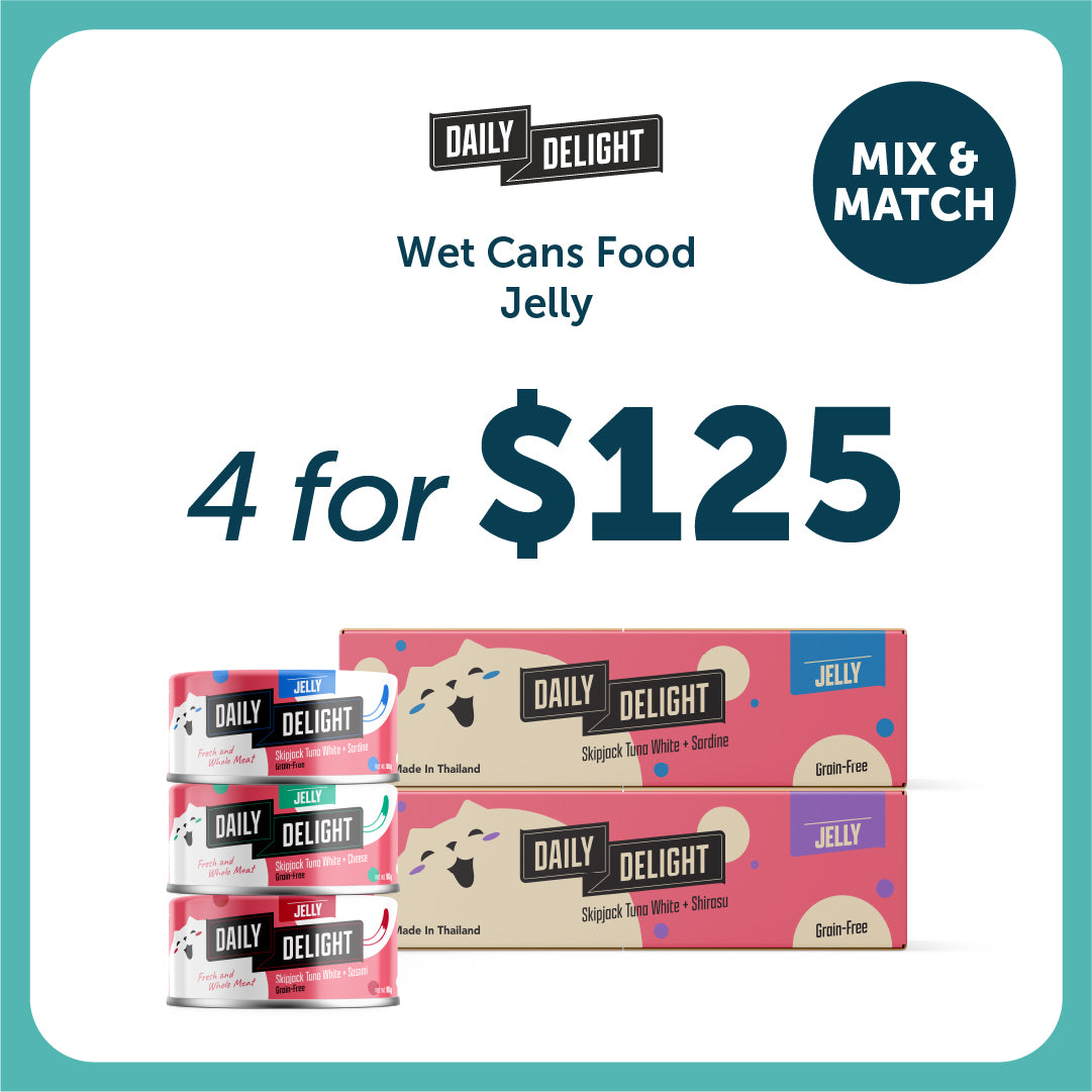 Daily Delight Jelly Skipjack Tuna Cat Wet Food, 80g x 24 (Carton)