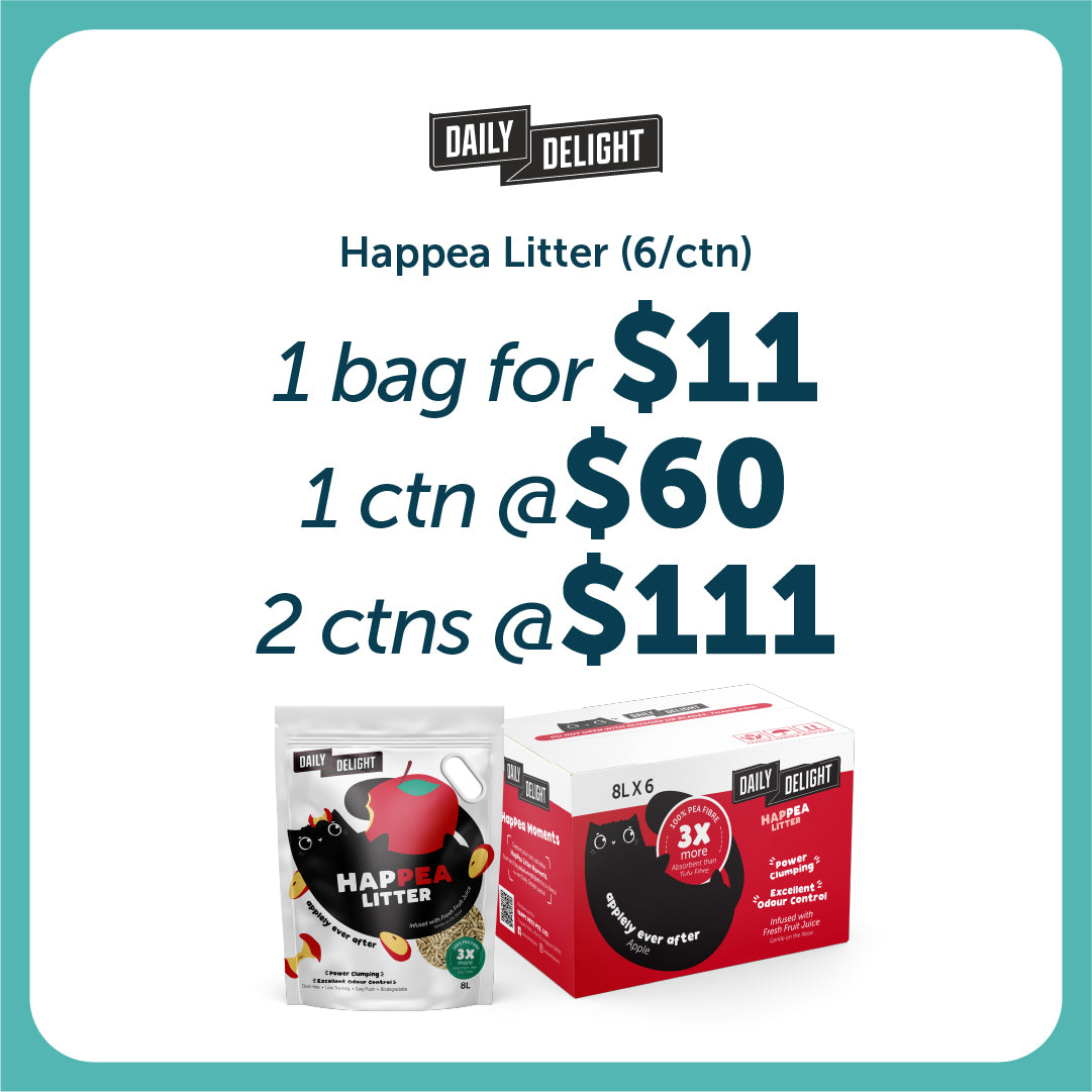 Daily Delight HAPPEA Cat Litter 8L