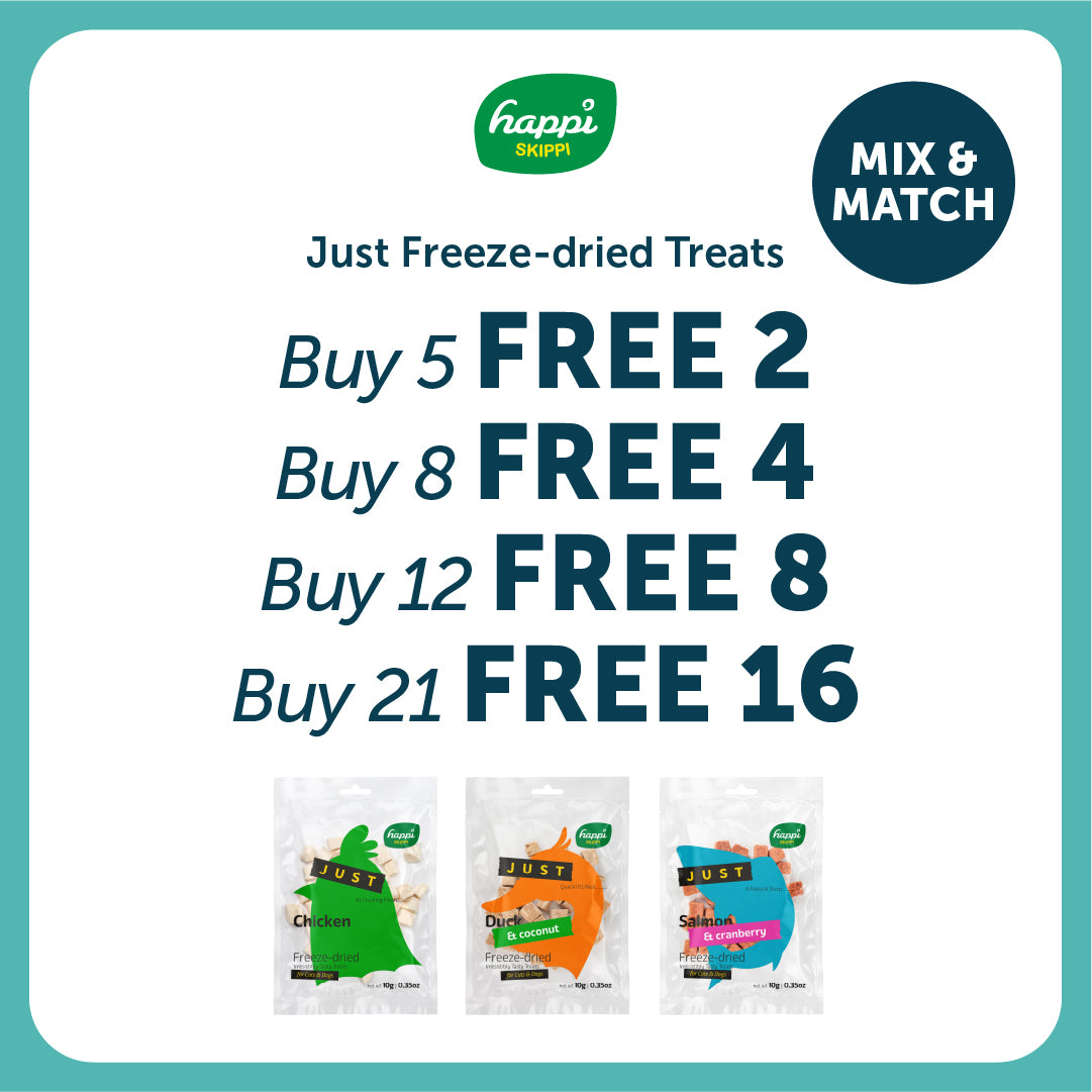 Happi Skippi Just Freeze Dried Treat for Cats and Dogs