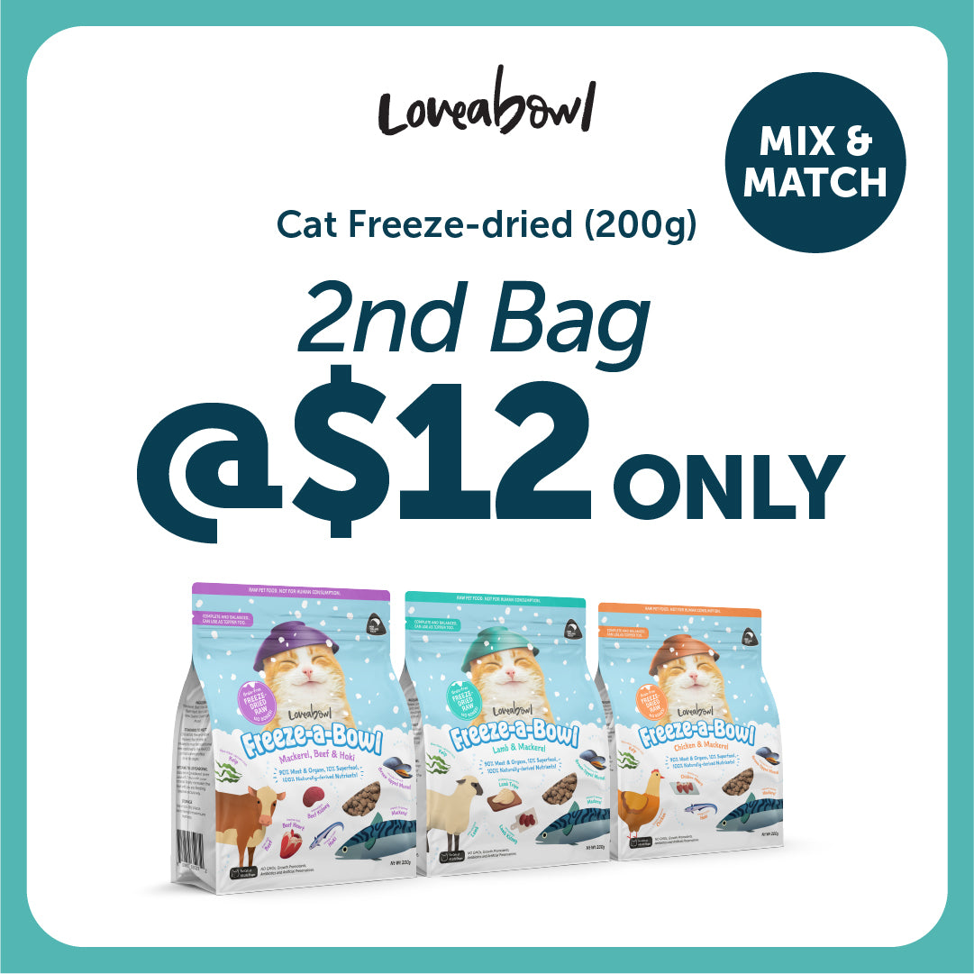 Loveabowl Freeze-a-Bowl Freeze Dried Cat Food
