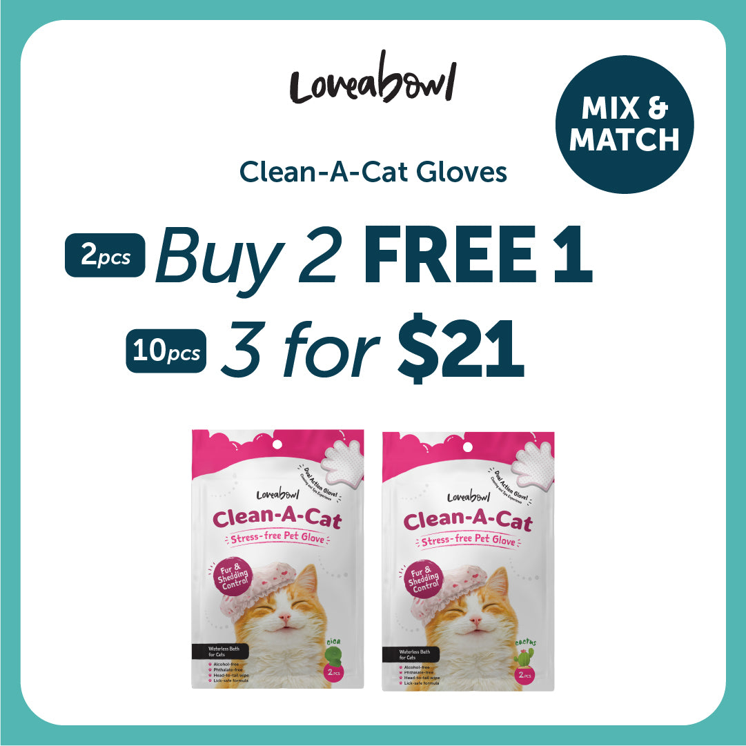Loveabowl Clean-A-Cat Stress-free Pet Glove