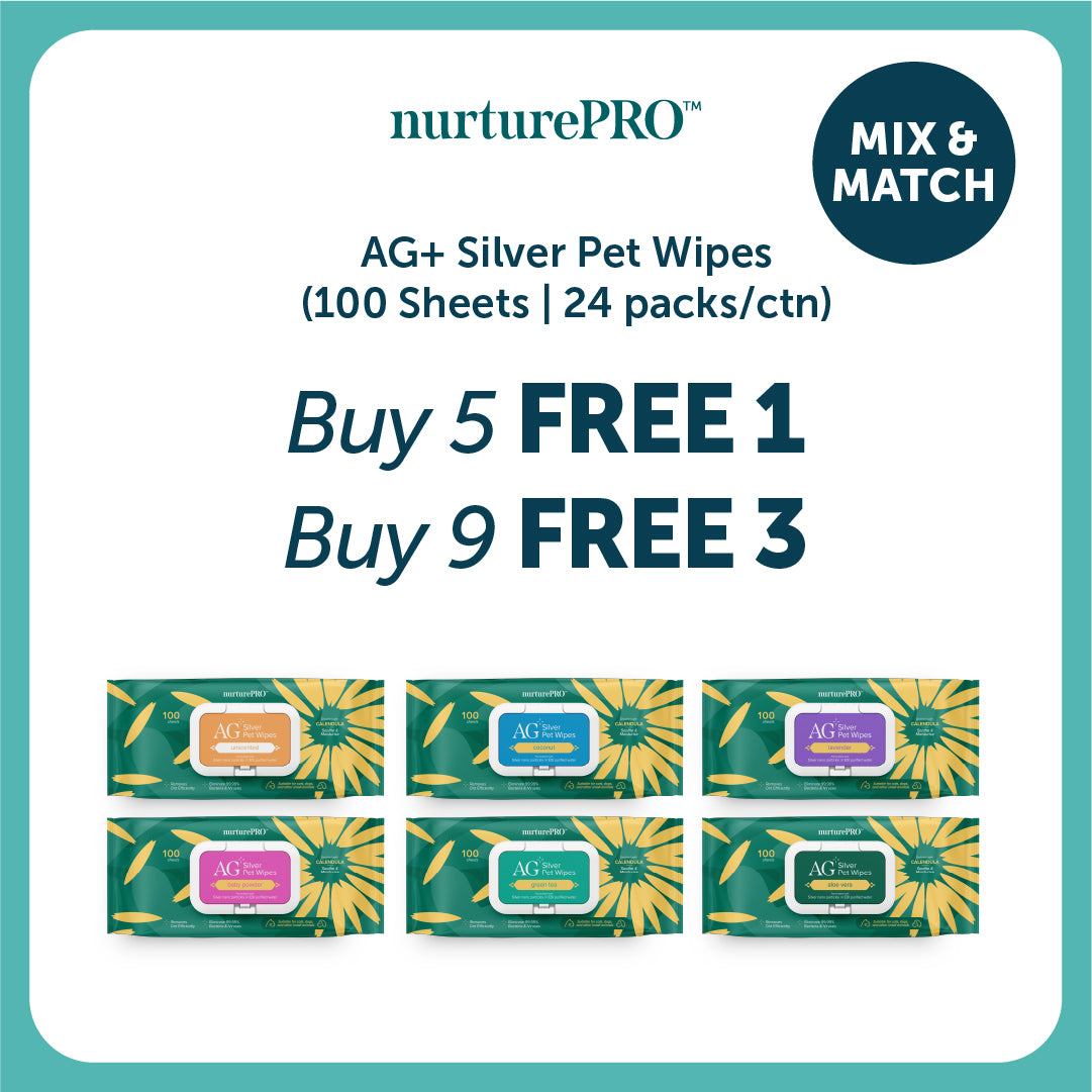 nurturepro™ AG+ Silver Pet Wipes, 100 sheets