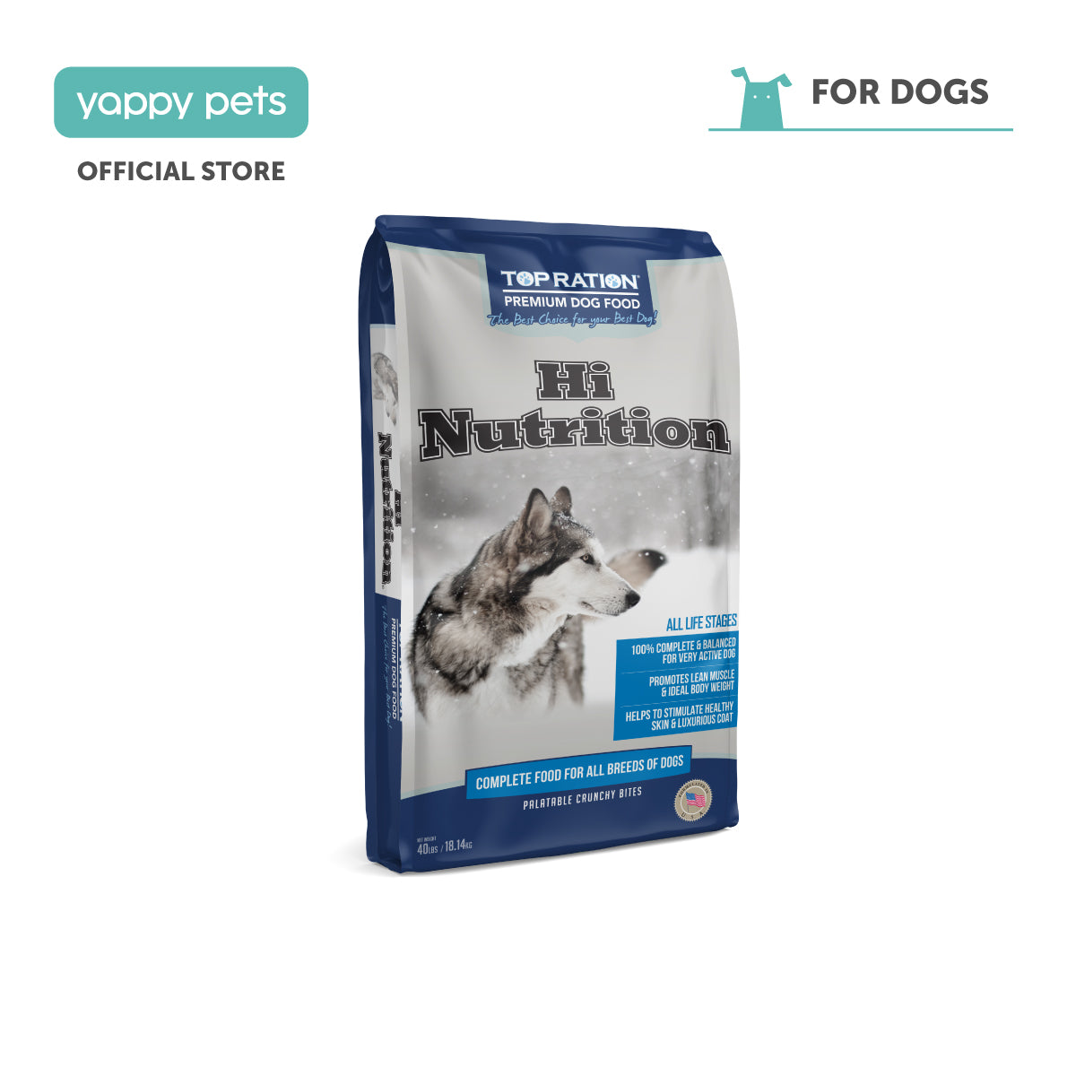 Top Ration Hi Nutrition Premium All Life Stages Dry Dog Food