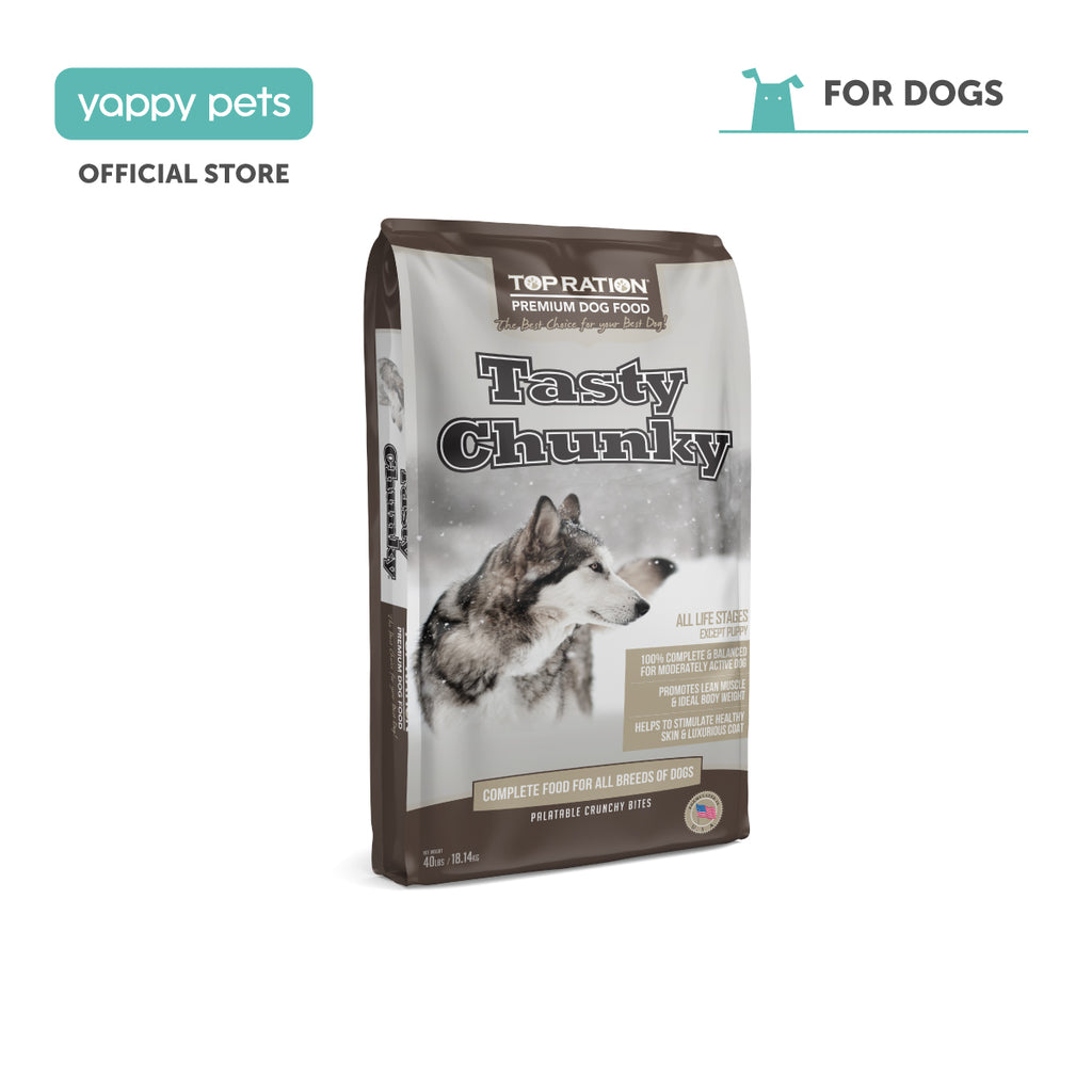 Top Ration Tasty Chunky Premium All Life Stages Dry Dog Food