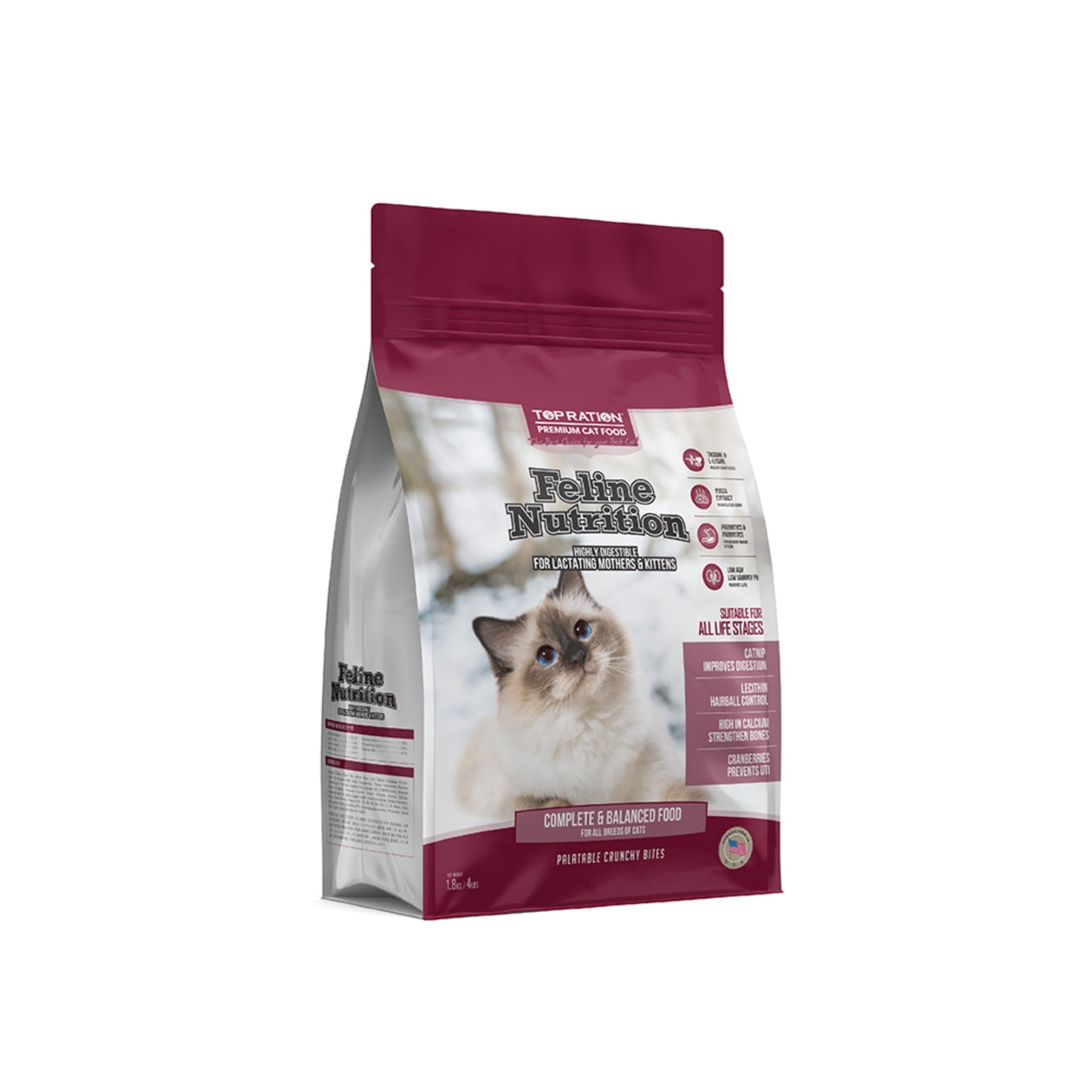 Top Ration Premium Cat Dry Food 1.8kg