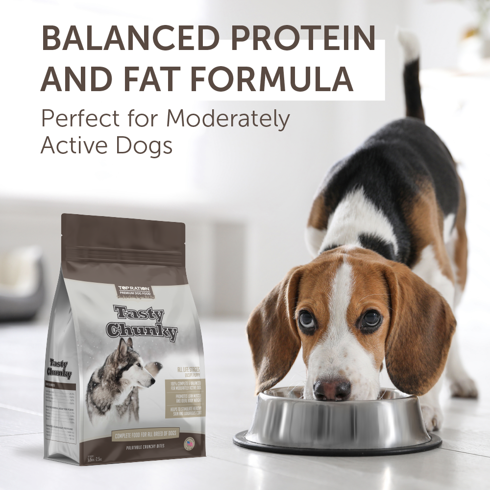 Top Ration Tasty Chunky Premium All Life Stages Dry Dog Food