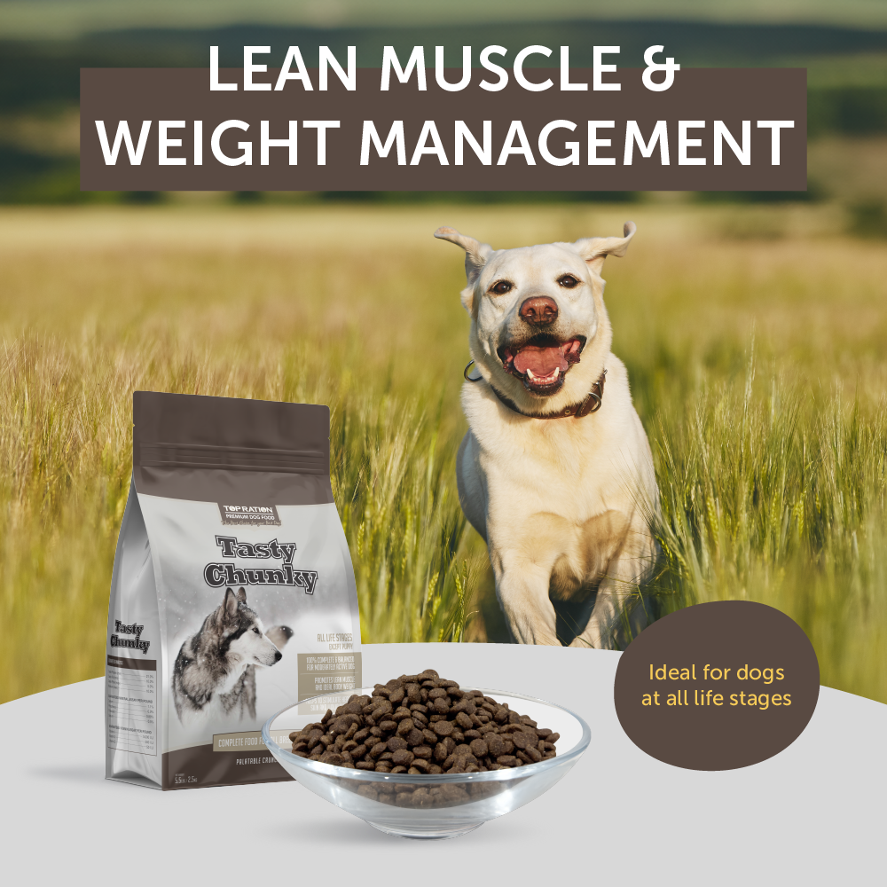 Top Ration Tasty Chunky Premium All Life Stages Dry Dog Food