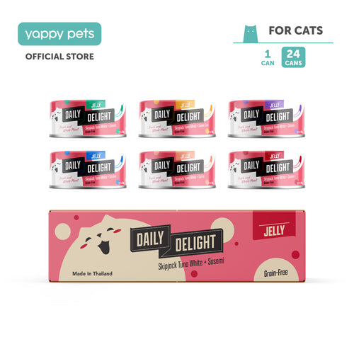 Daily Delight Jelly Grain-Free Cat Wet Food 80g Carton Deal Available in 6 Flavors