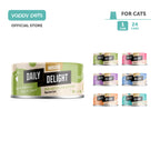 Daily Delight Mousse Halal Certified Cat Wet Food 80g Can Available in 6 Flavors