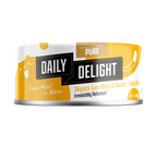 Daily Delight Pure Skipjack Tuna White and Chicken with Baby Clam Meat in Water Cat Wet Food 80g Can