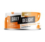 Daily Delight Pure Skipjack Tuna White and Chicken Meat with Pumpkin in Water Cat Wet Food 80g Can
