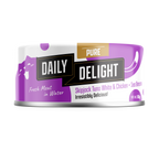 Daily Delight Pure Skipjack Tuna White and Chicken with Sea Bream Meat in Water Cat Wet Food 80g Can