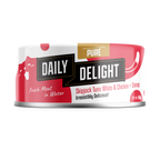 Daily Delight Pure Skipjack Tuna White and Chicken with Shrimp Meat in Water Cat Wet Food 80g Can