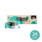 Daily Delight Pure Skipjack Tuna White and Chicken with Squid Meat in Water Cat Wet Food 80g Carton Deal