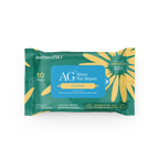 nurturepro AG Plus Colloidal Silver Coconut Scent Pet Wipes Travel Size 10 Sheets for Dogs, Cats and Small Pets