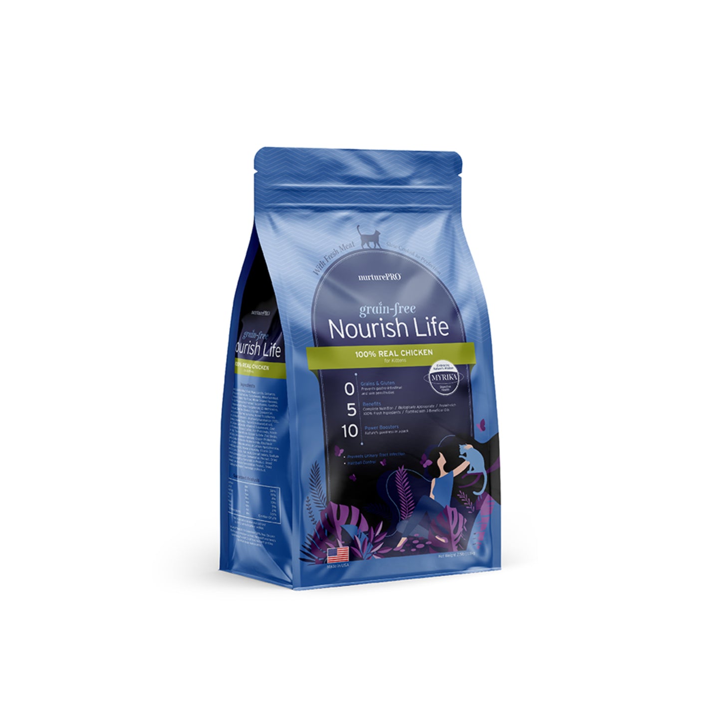 nurturepro | Grain Free Chicken and Turkey Kitten Dry Food 1.1kg
