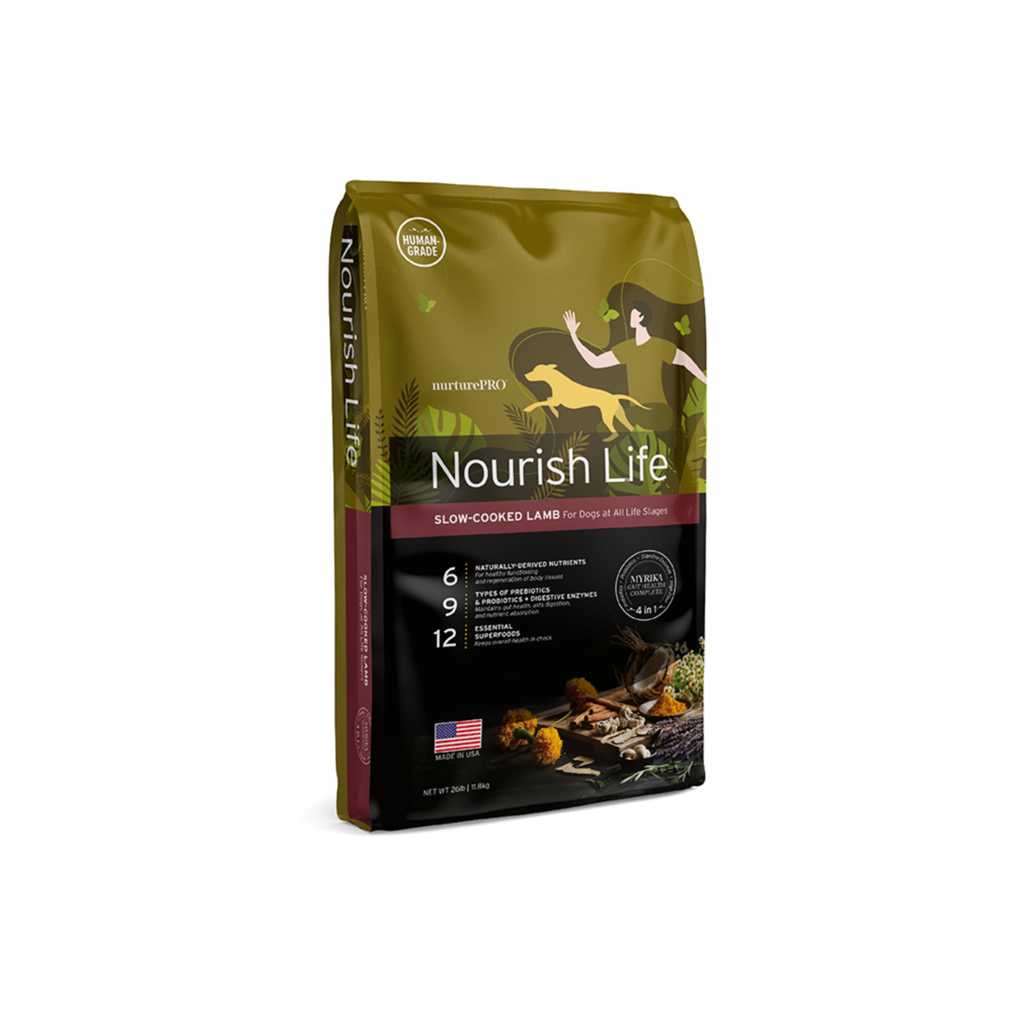 nurturepro Nourish Life Slow Cooked Lamb Dry Food for Dogs and Puppies 11.8kg