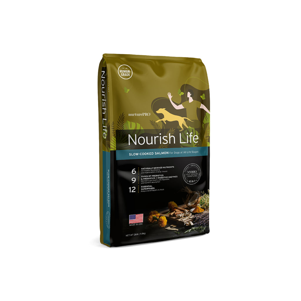 nurturepro Nourish Life Slow Cooked Alaskan Salmon Dog Dry Food for Dogs and Puppies 11.8kg